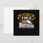 Vertrouw me als een Roofer Funny Roofing Kaart (Voorkant / Achterkant)