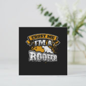 Vertrouw me als een Roofer Funny Roofing Kaart (Staand voorkant)