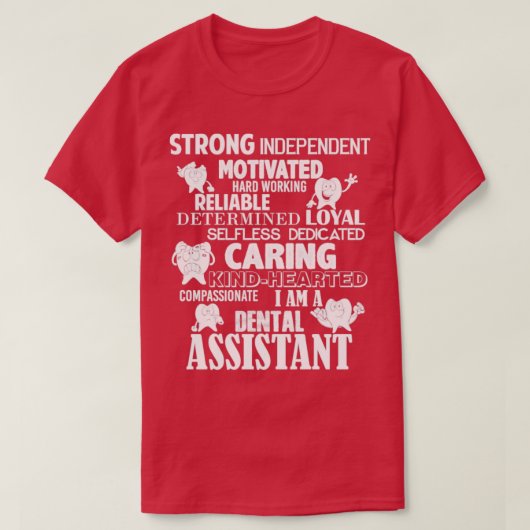Vertrouw me als tandassistent t-shirt (Design voorkant)
