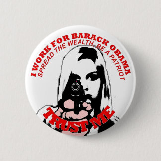 Vertrouw me anti obama ronde button 5,7 cm