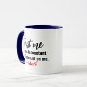 Vertrouw Me Bijna Accountant Mok - Aangepaste Meme (Voorkant links)