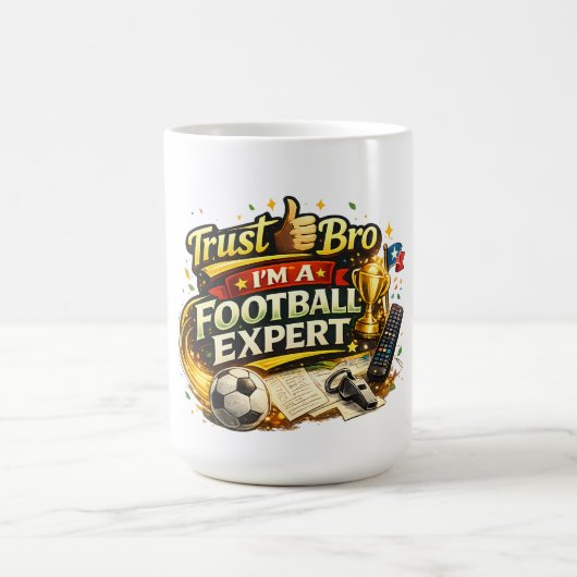 Vertrouw Me Bro Ik Ben Een Voetbalexpert Grappig Koffiemok (Center)