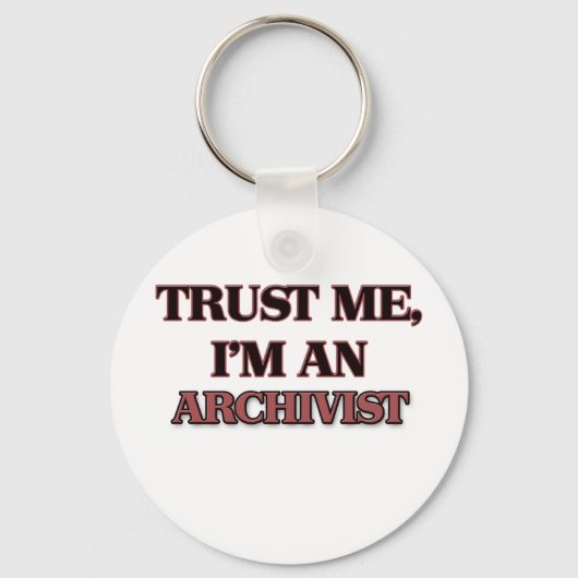 Vertrouw me dat ik archivisme ben sleutelhanger (Voorkant)