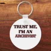 Vertrouw me dat ik archivisme ben sleutelhanger (Voorkant)