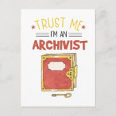 Vertrouw me dat ik archivist ben briefkaart (Voorkant)
