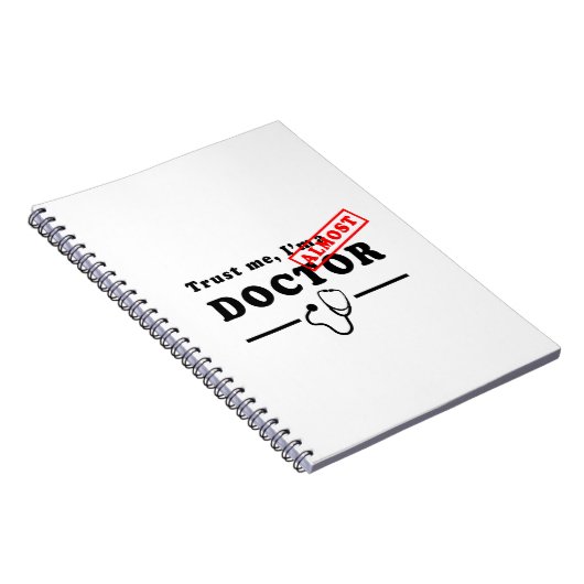 Vertrouw me dat ik bijna een dokter ben notitieboek (Rechterzijde)