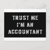 Vertrouw me dat ik een accountant ben briefkaart (Voorkant)