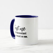 Vertrouw me dat ik een accountant ben. mok (Voorkant links)