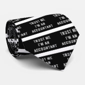 Vertrouw me dat ik een accountant ben stropdas (Opgerold)