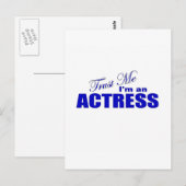 Vertrouw me dat ik een Actress ben Briefkaart (Voorkant / Achterkant)