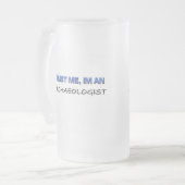 Vertrouw me dat ik een archeoloog ben matglas bierpul (Voorkant links)