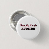Vertrouw me dat ik een Auditor ben Ronde Button 3,2 Cm (Voorkant /achterkant)
