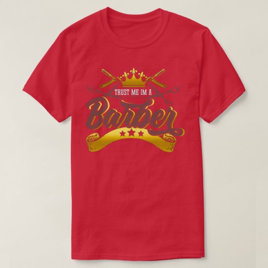 Vertrouw me dat ik een Barber ben T-shirt (Design voorkant)