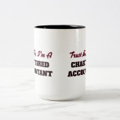 Vertrouw me dat ik een Chartered Accountant ben Tweekleurige Koffiemok (Center)