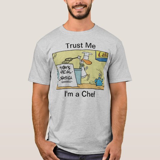 Vertrouw me dat ik een Chef Cartoon Humor Shirt be (Voorkant)