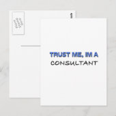 Vertrouw me dat ik een consultant ben briefkaart (Voorkant / Achterkant)