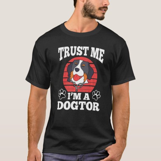 Vertrouw me dat ik een Dogtor Promotion Collie Ste T-shirt (Voorkant)