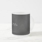 vertrouw me dat ik een dokter ben matglas koffiemok (Voorkant rechts)