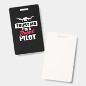 Vertrouw me dat ik een drankje heb. badge (Voor- en achterkant)