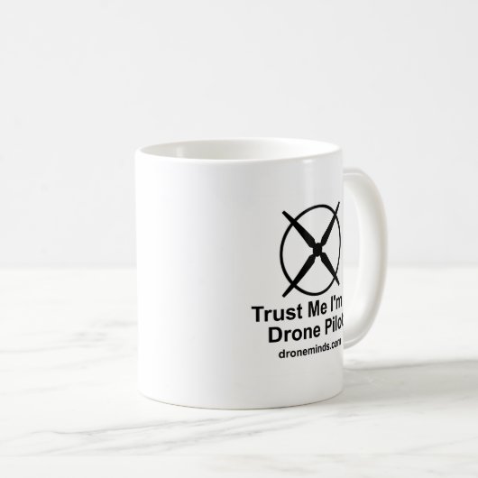 Vertrouw me dat ik een dronepiloot ben koffiemok (Voorkant rechts)