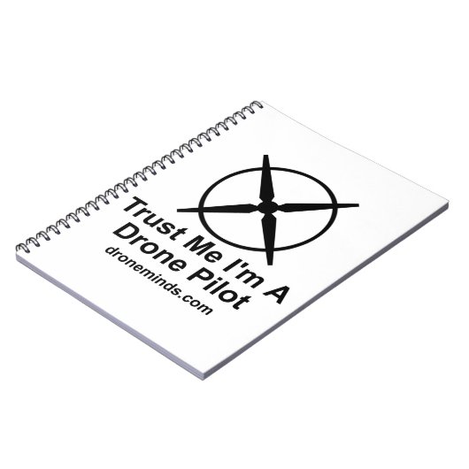 Vertrouw me dat ik een dronepiloot ben notitieboek (Linkerzijde)