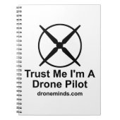 Vertrouw me dat ik een dronepiloot ben notitieboek (Voorkant)
