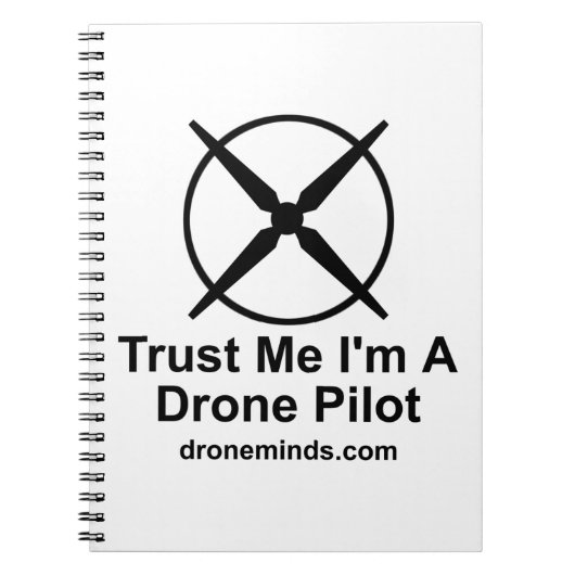 Vertrouw me dat ik een dronepiloot ben notitieboek (Voorkant)