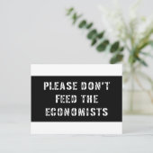 Vertrouw me dat ik een econoom ben briefkaart (Staand voorkant)