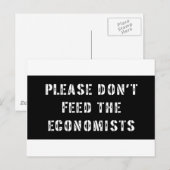 Vertrouw me dat ik een econoom ben briefkaart (Voorkant / Achterkant)