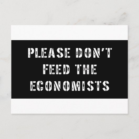 Vertrouw me dat ik een econoom ben briefkaart (Voorkant)