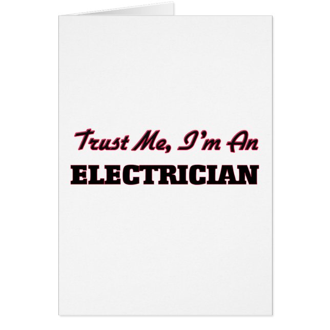 Vertrouw me dat ik een elektricien ben (Voorkant)