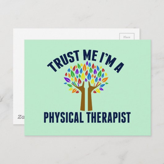 Vertrouw me dat ik een fysiotherapeut ben briefkaart (Voorkant / Achterkant)