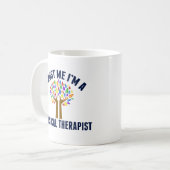 Vertrouw me dat ik een fysiotherapeut ben koffiemok (Voorkant links)