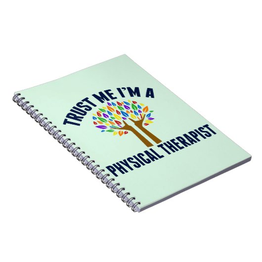 Vertrouw me dat ik een fysiotherapeut ben notitieboek (Rechterzijde)