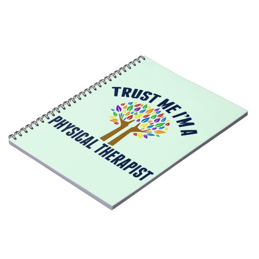 Vertrouw me dat ik een fysiotherapeut ben notitieboek (Linkerzijde)