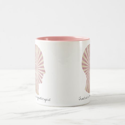 Vertrouw me dat ik een hypnotherapeut ben, roze zo tweekleurige koffiemok (Center)