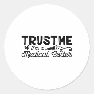 Vertrouw me dat ik een ICD Programmeercodering van Ronde Sticker