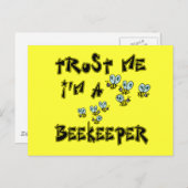 Vertrouw me dat ik een imker ben briefkaart (Voorkant / Achterkant)