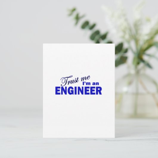 Vertrouw me dat ik een ingenieur ben briefkaart (Staand voorkant)