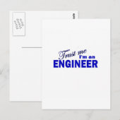 Vertrouw me dat ik een ingenieur ben briefkaart (Voorkant / Achterkant)
