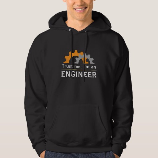 Vertrouw me dat ik een ingenieur ben hoodie (Voorkant)