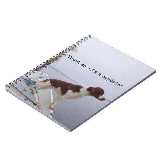Vertrouw me dat ik een kapitein ben notitieboek (Linkerzijde)