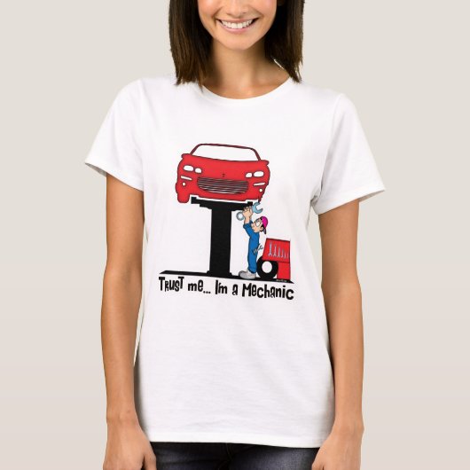 Vertrouw me dat ik een Mechanische Funny Auto Mech T-shirt (Voorkant)