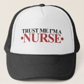 Vertrouw me dat ik een NURSE ben Trucker Pet (Voorkant)