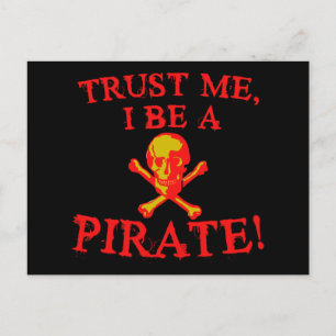 Vertrouw me dat ik een Pirate T shirten en Mokken  Briefkaart