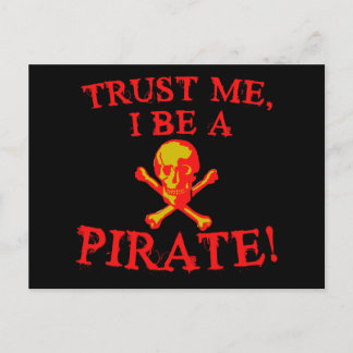 Vertrouw me dat ik een Pirate T shirten en Mokken  Briefkaart