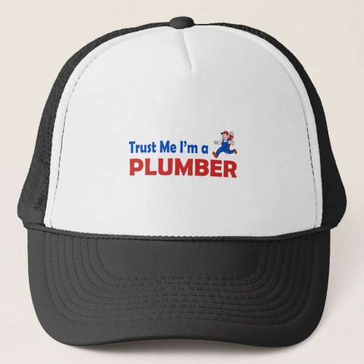 Vertrouw me dat ik een Plumber ben Trucker Pet (Voorkant)