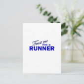 Vertrouw me dat ik een Runner ben Briefkaart (Staand voorkant)