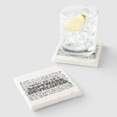 Vertrouw me dat ik een softwareontwikkelaar ben stenen onderzetter (Zijkant)