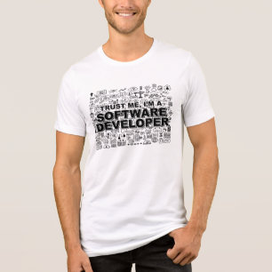 Vertrouw me dat ik een softwareontwikkelaar ben Tri-Blend shirt